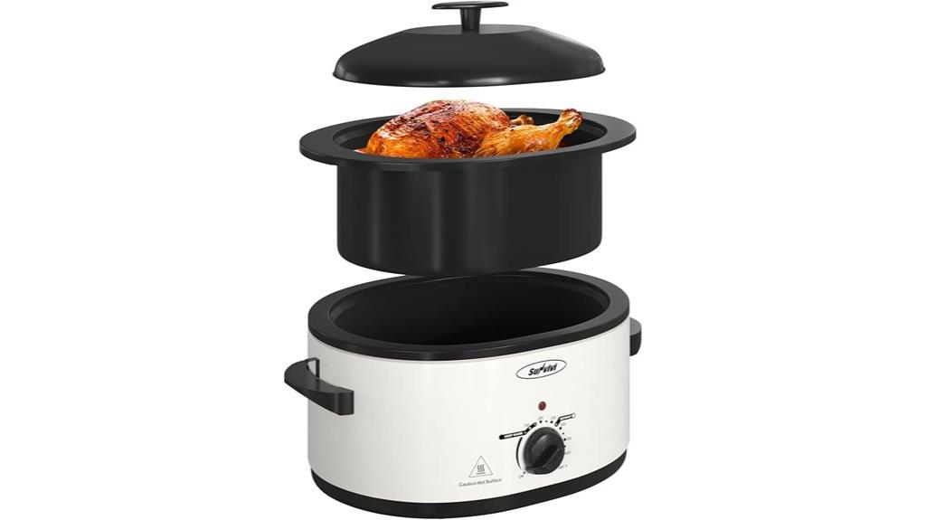 large 8 quart electric roaster