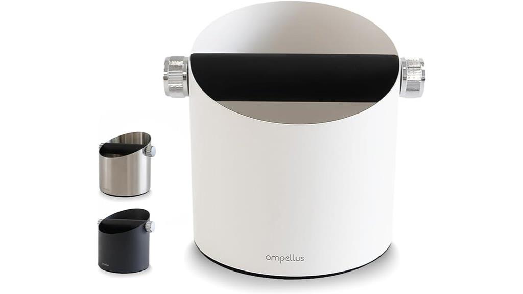 large capacity espresso knock box