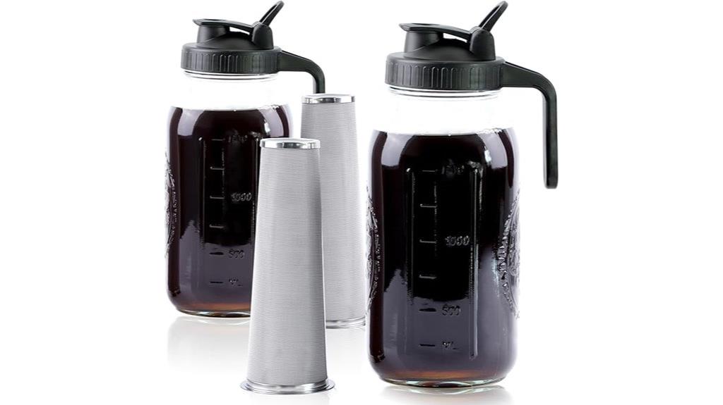 large mason jar coffee brewer