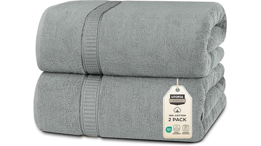large plush bath towels