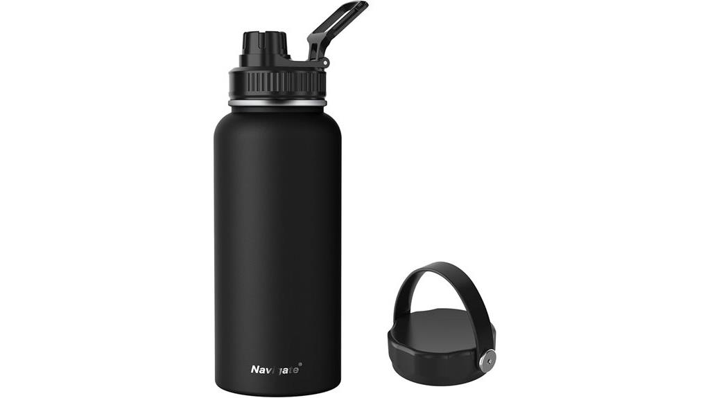 large stainless steel water bottle