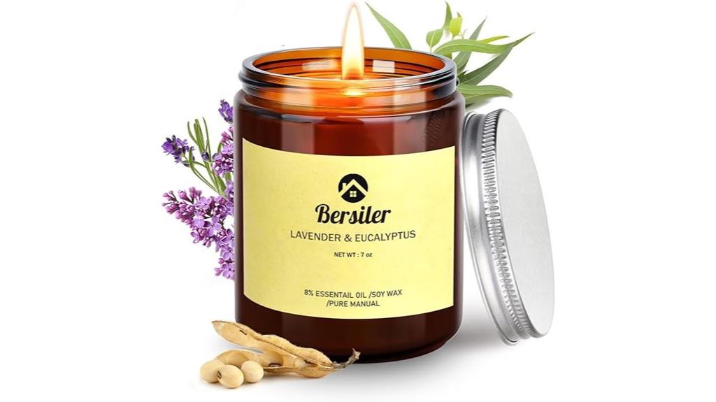lavender eucalyptus aromatherapy candle