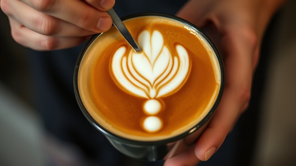 layered milk dot technique