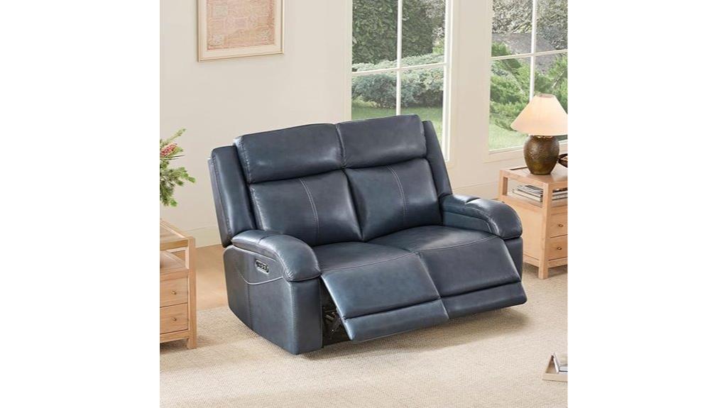 leather power recliner