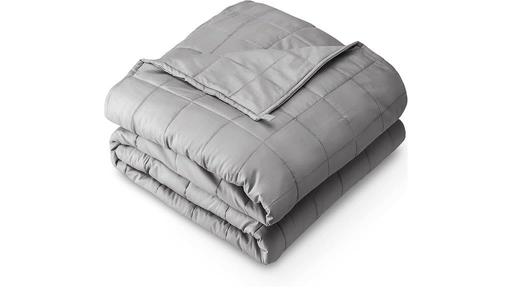 light grey weighted blanket