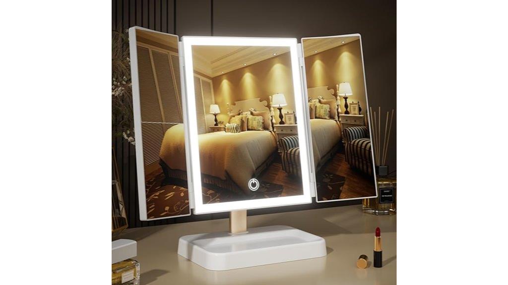 lighted rechargeable magnifying mirror