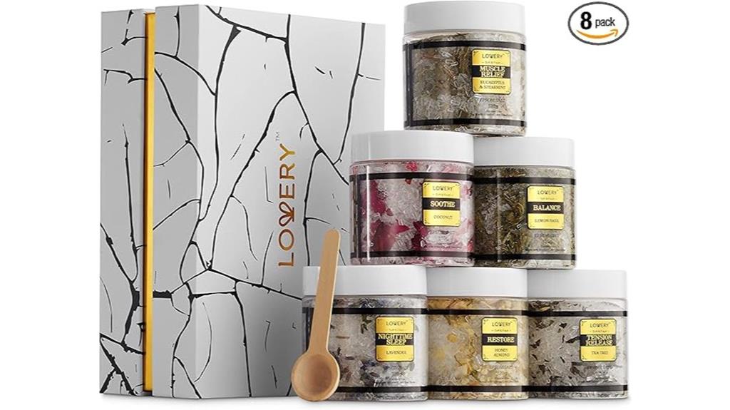 luxury bath salts gift basket