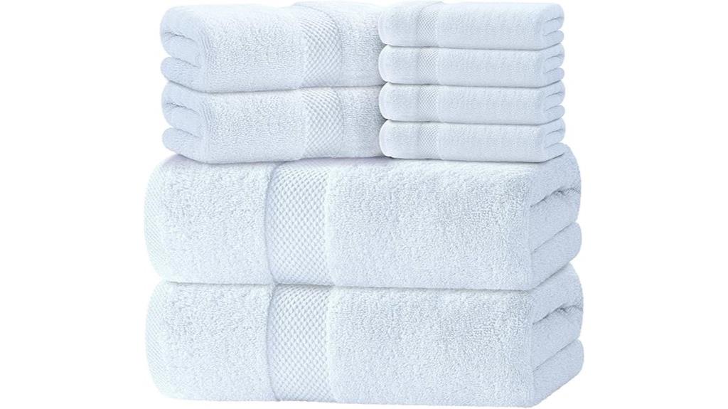 luxury white bath towels