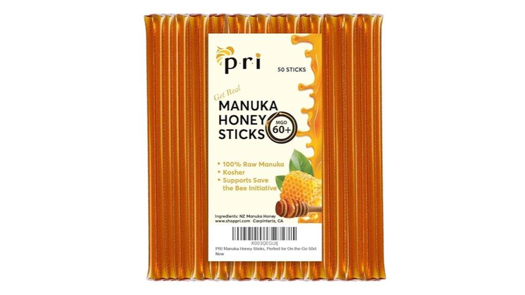 manuka honey sticks certified