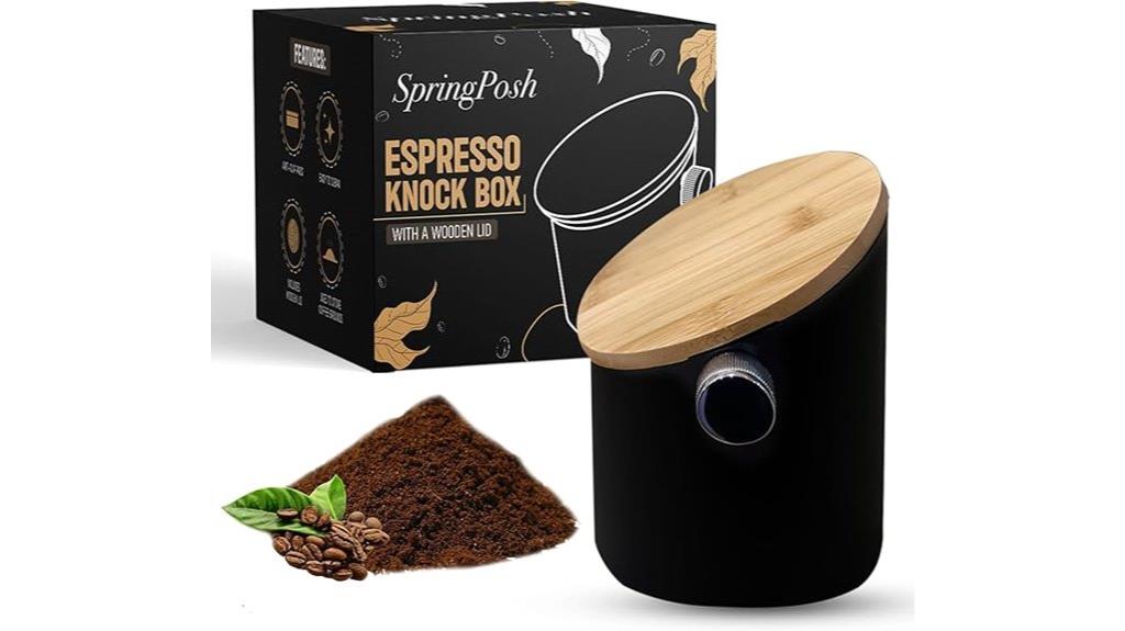 maple wood coffee knock box