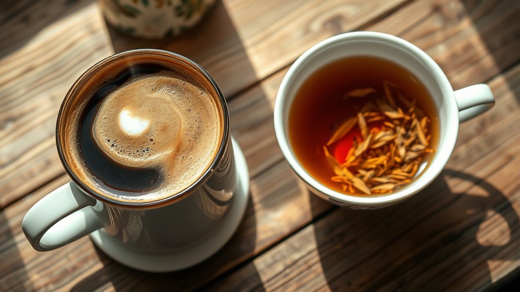 morning beverage reflects priorities