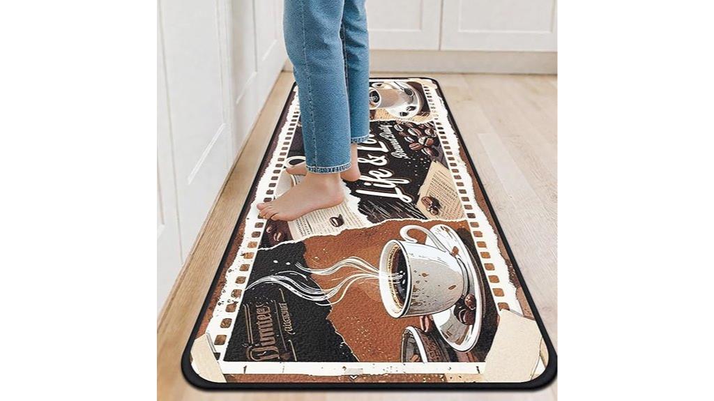 non slip vintage coffee rug
