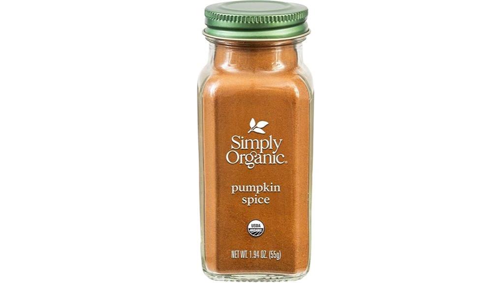 organic pumpkin spice flavor