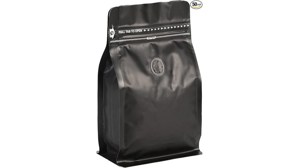 pack of 50 valve coffee bags