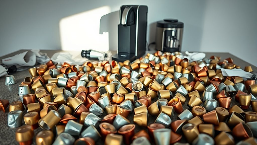 poor recycling of coffee capsules