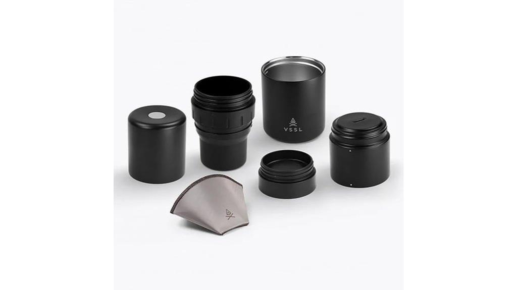 portable coffee brewing set