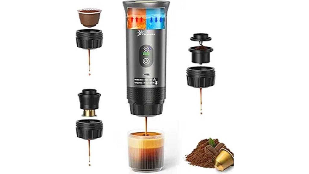 portable self heating coffee maker