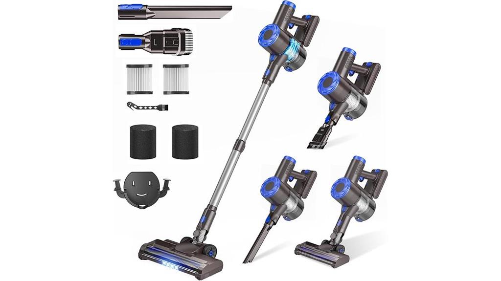 powerful cordless vacuum 35min runtime