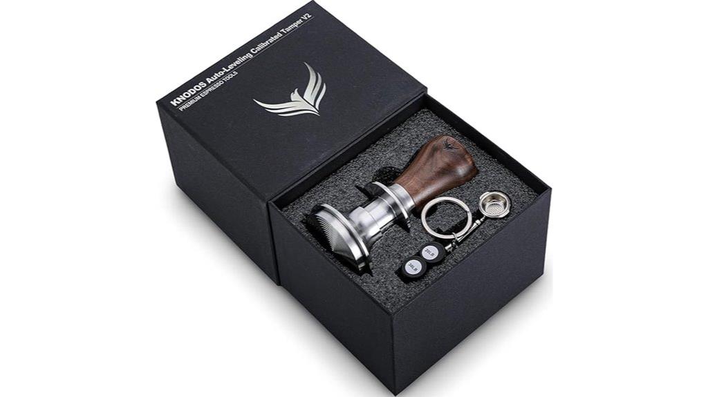 precisely calibrated espresso tamper