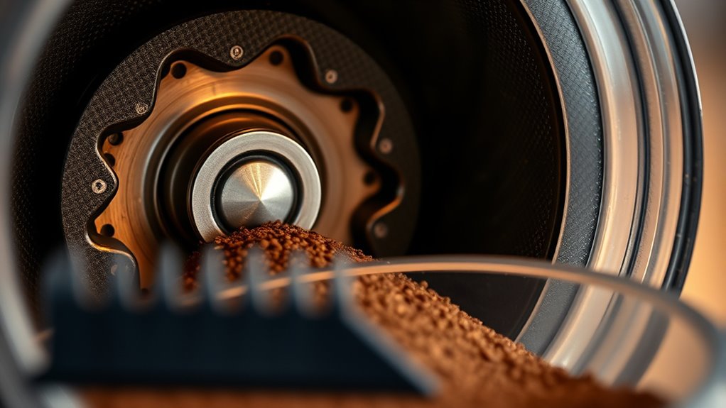 precision burr grinding mechanism