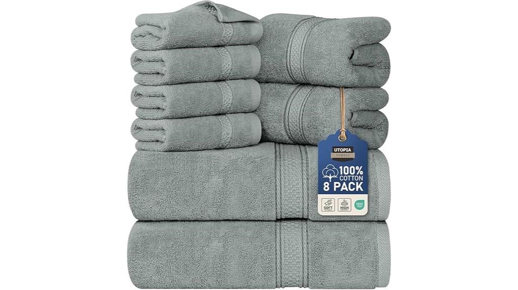 premium 8 piece towel set