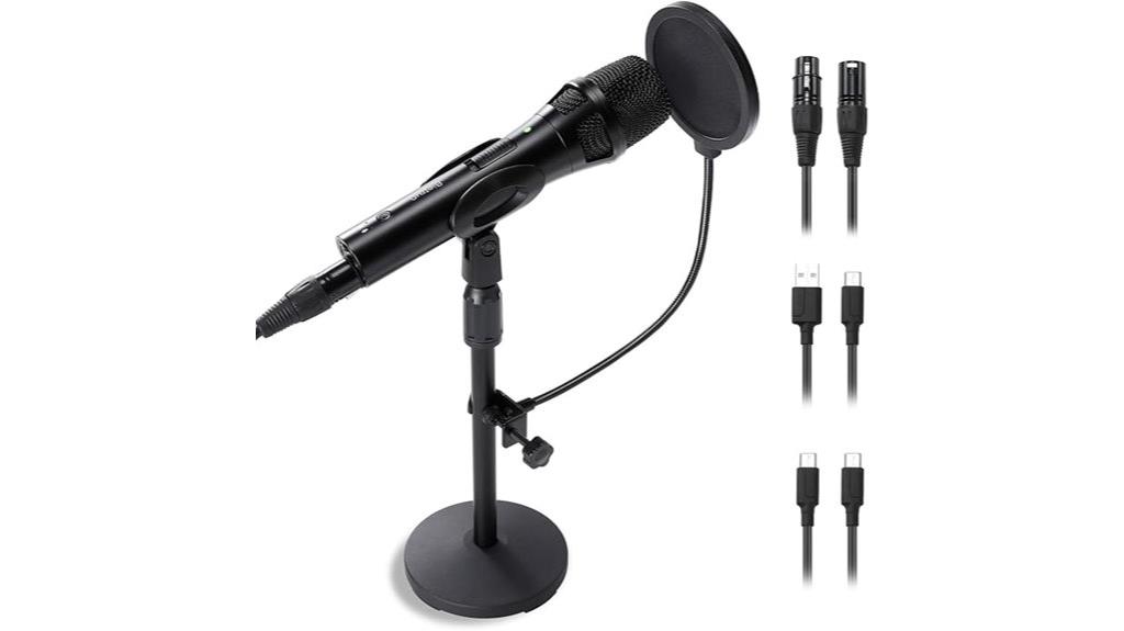 professional studio microphone setup