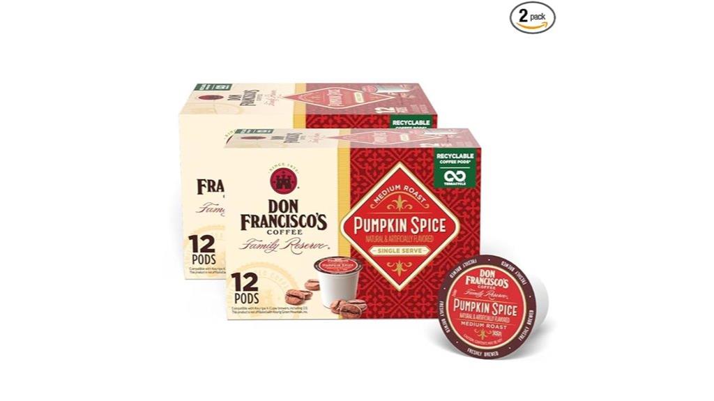 pumpkin spice coffee pods