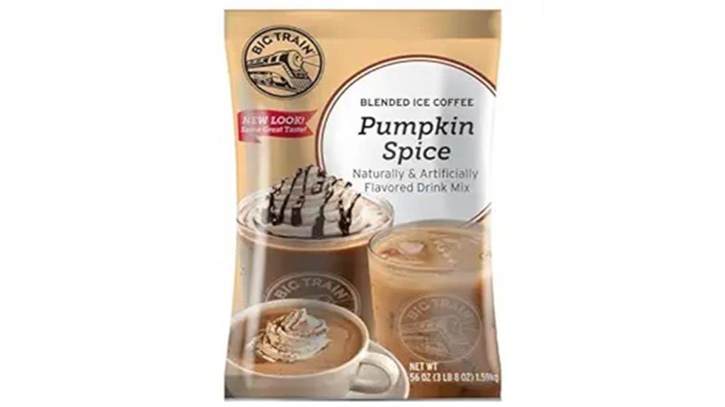 pumpkin spice iced coffee