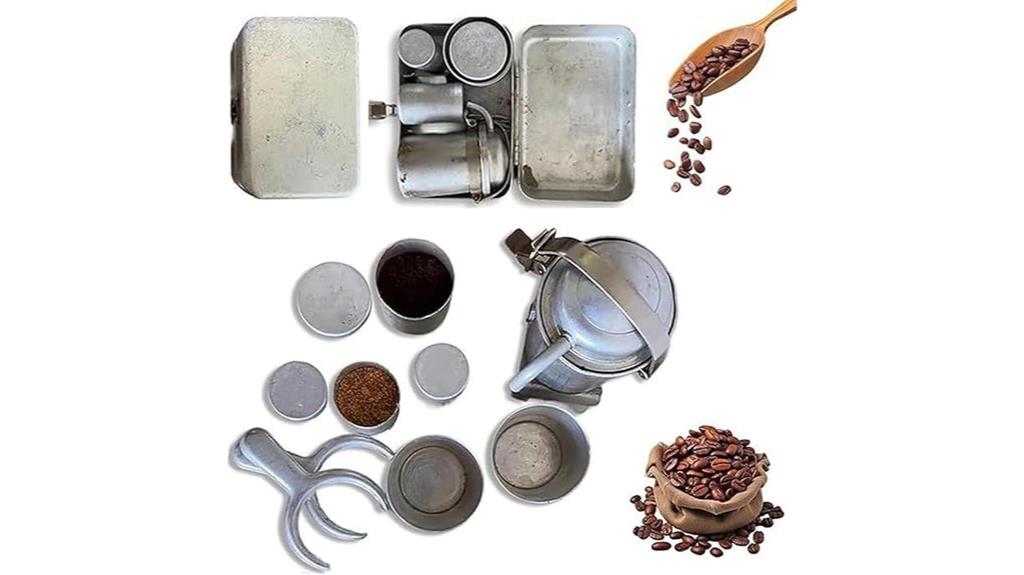 rare vintage camping coffee kit