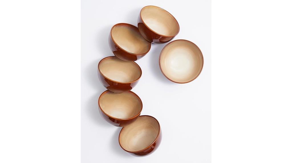 reactive glaze bowls set