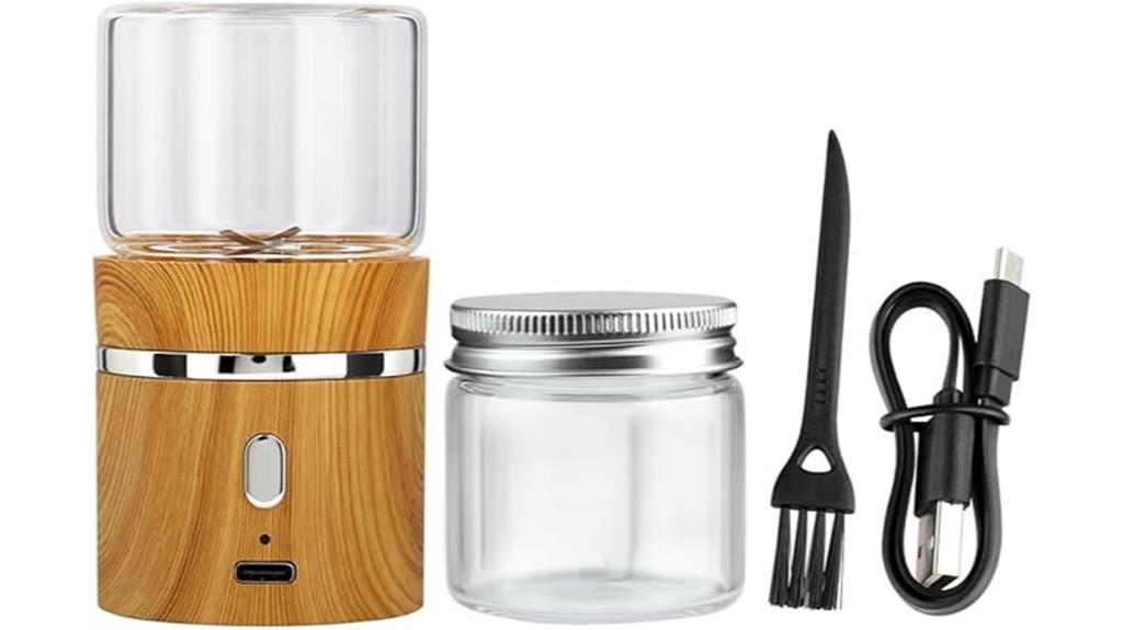 rechargeable mini glass grinder