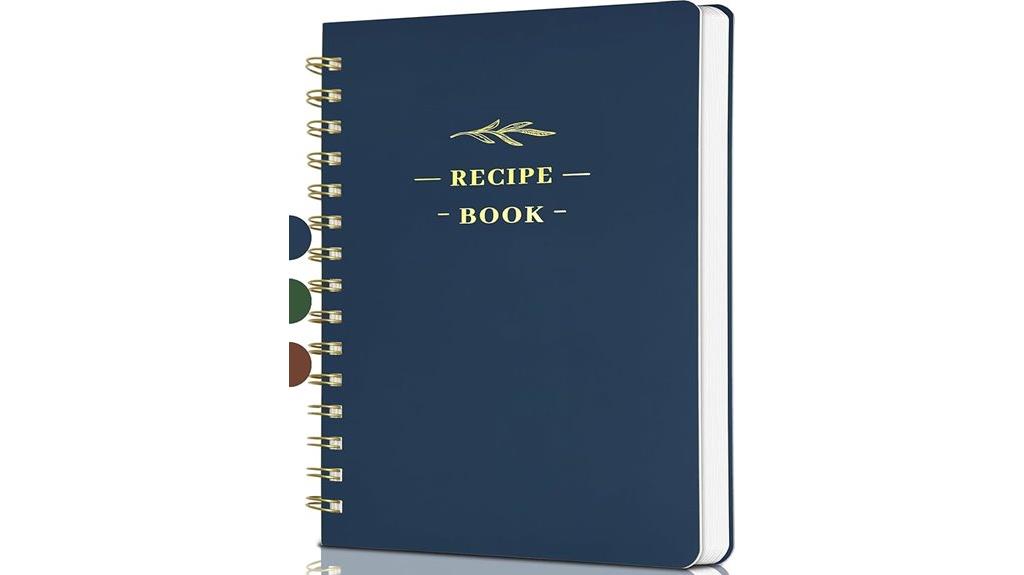 recipe book with 144 pages