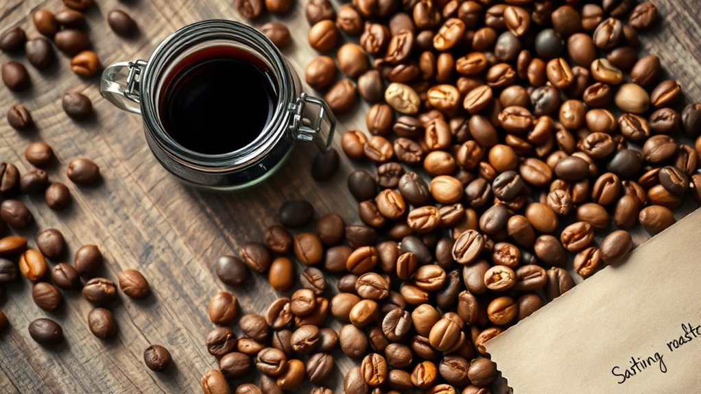 refine coffee blend through testing