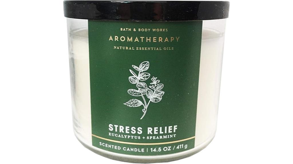 relaxing stress relief candle