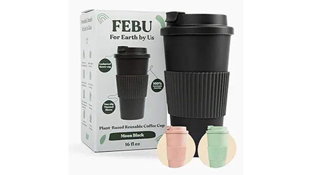 reusable bamboo coffee cup