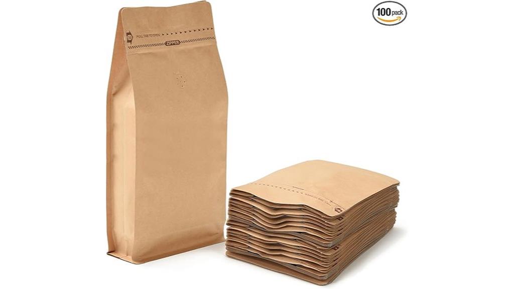 reusable coffee bag with valve