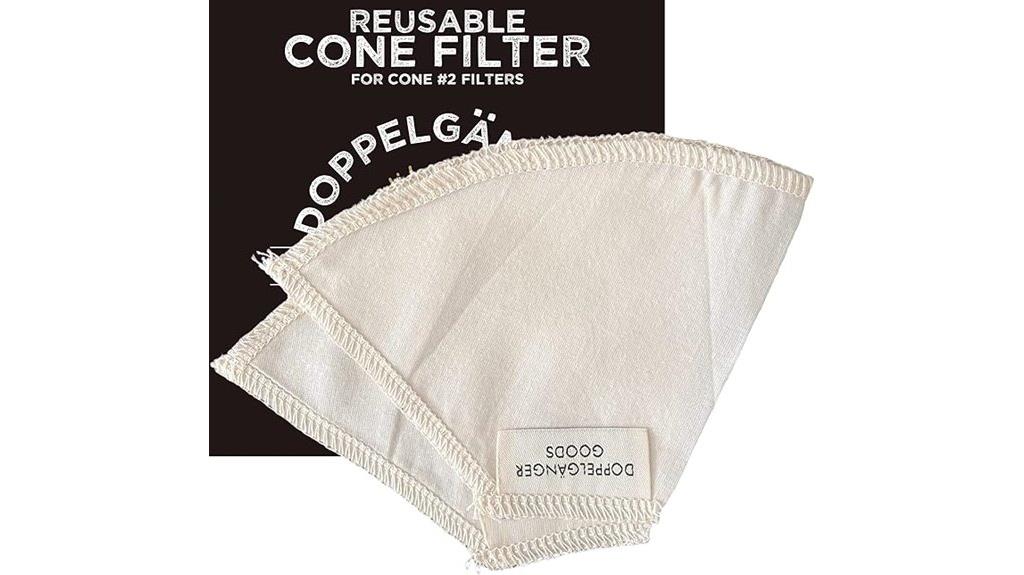 reusable organic cotton filters