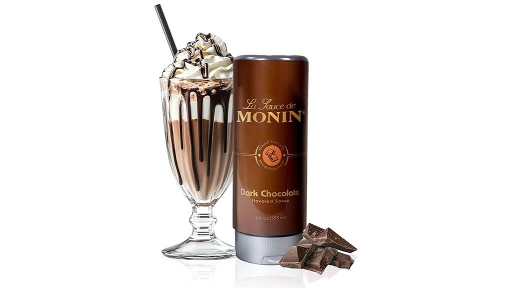 rich smooth chocolate syrup