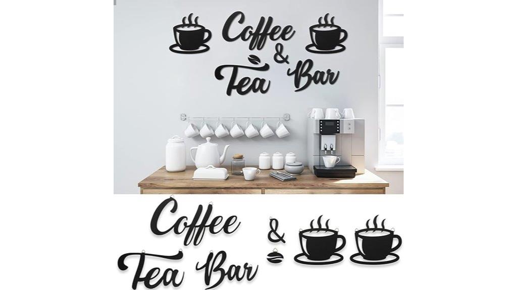 rustic coffee bar sign