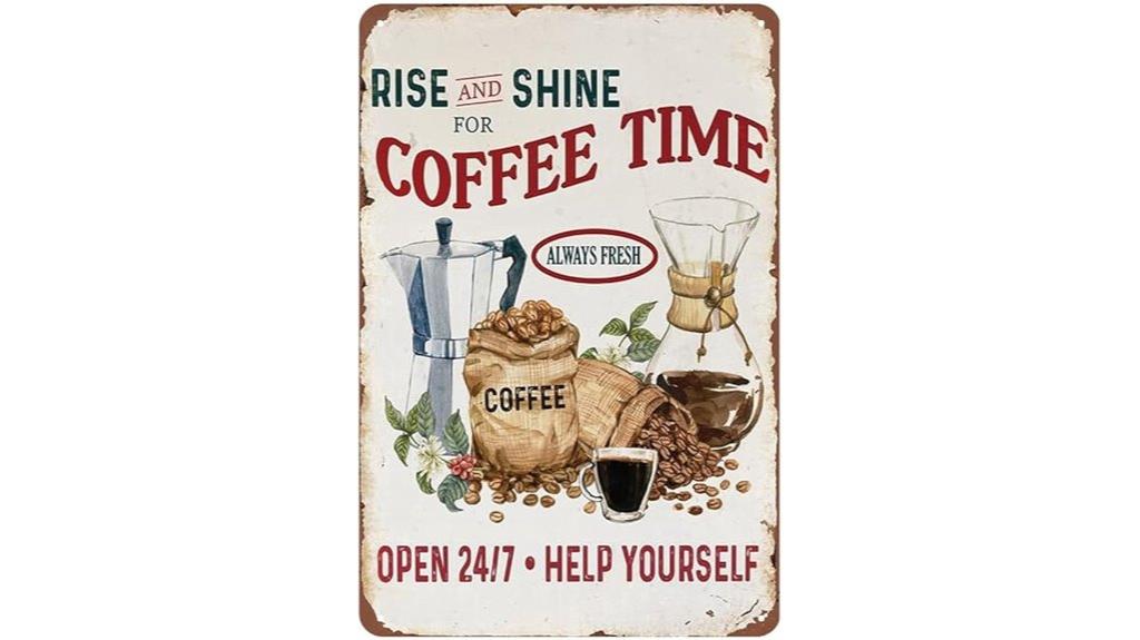 rustic coffee menu signs
