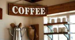 rustic coffee sign decor