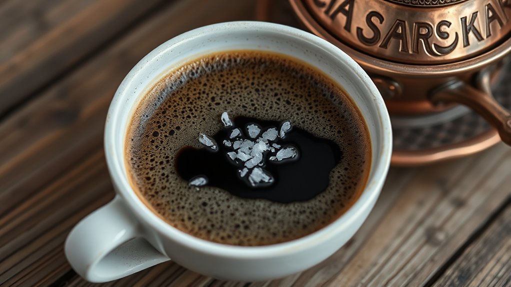 salt enhances coffee flavor