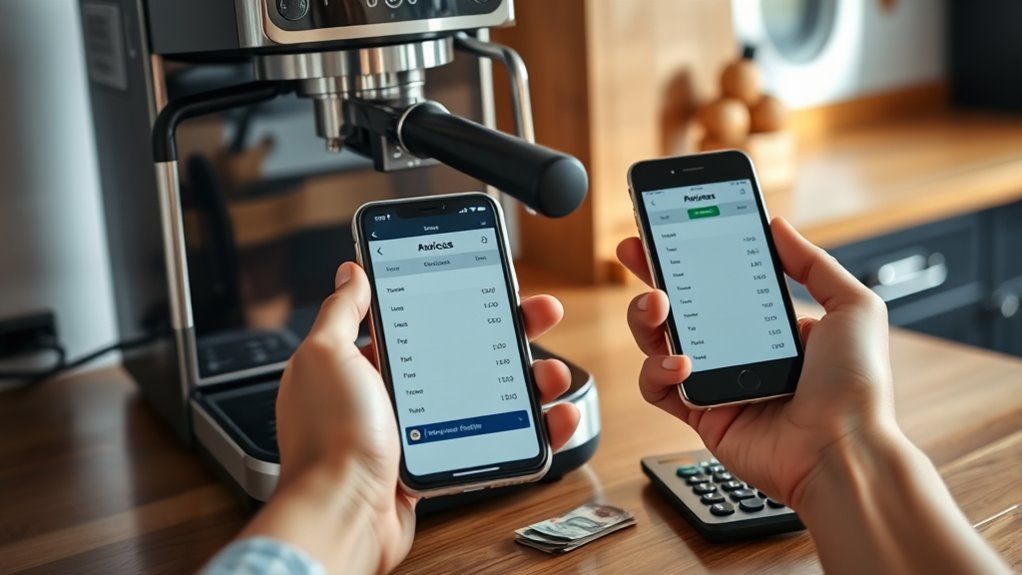 set budget for coffee choices