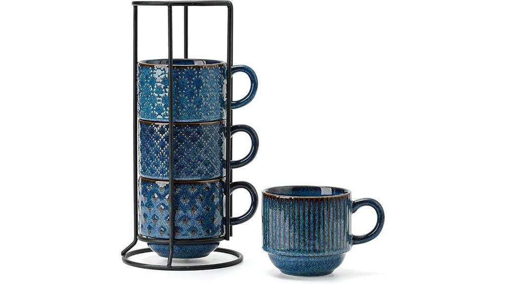 set of four 15oz ceramic mugs