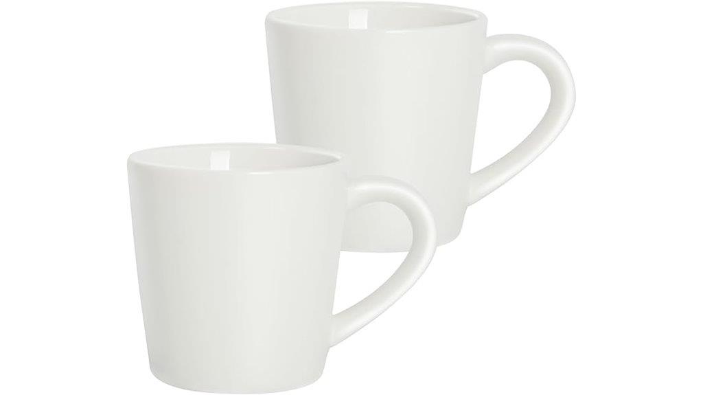 set of two ceramic espresso cups