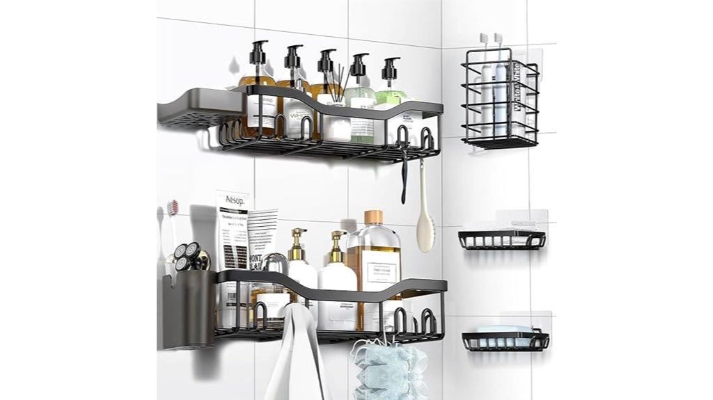 seven pack shower caddy
