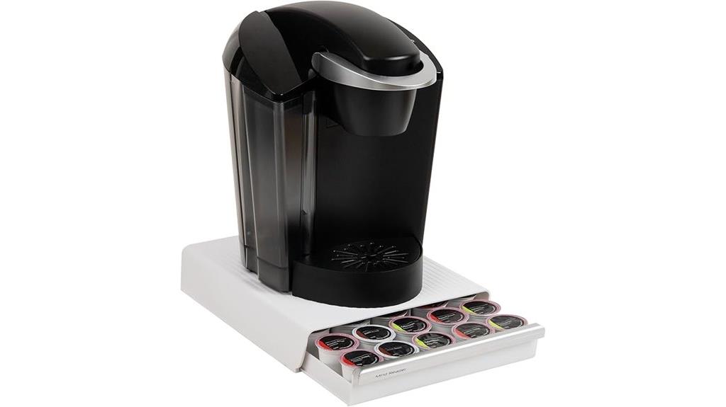 single serve coffee pod drawer