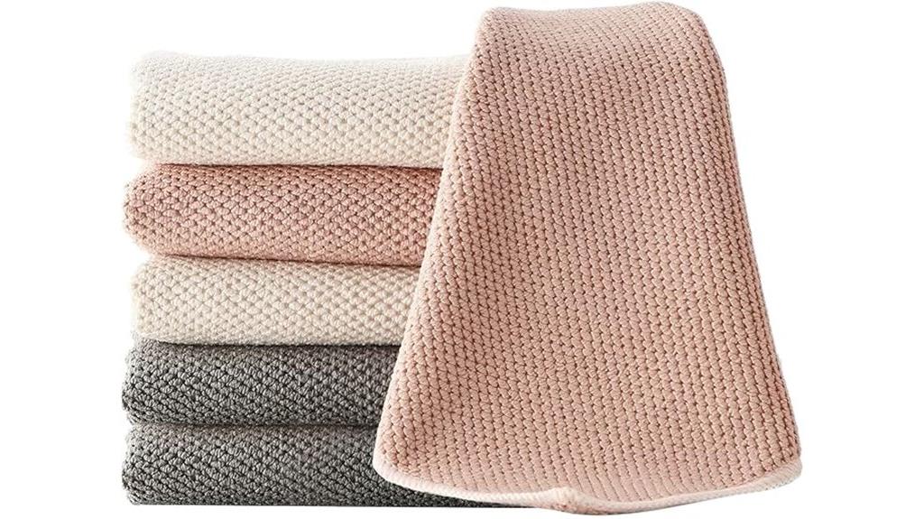 six microfiber coffee towels