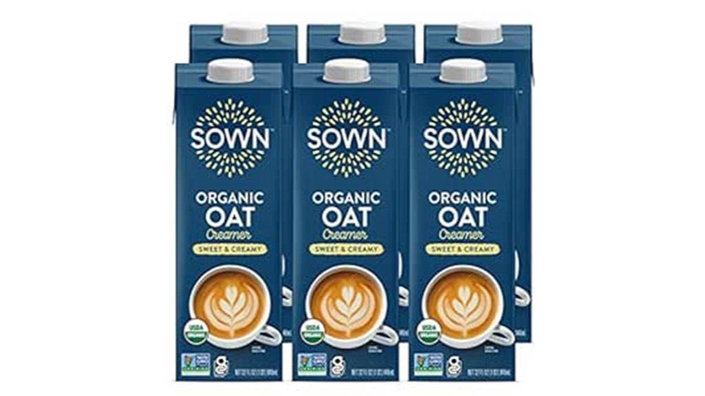 six pack organic oat creamer