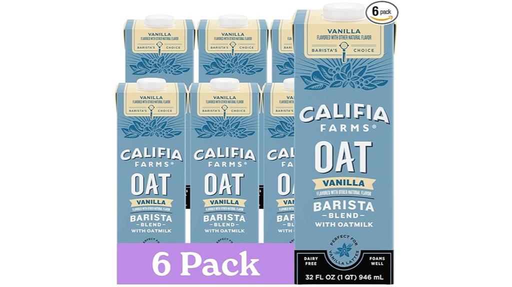 six pack vanilla oat milk